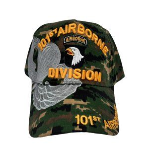 US Army 101st Airborne Division Digital Camouflage Men's Ball Cap Embroidered